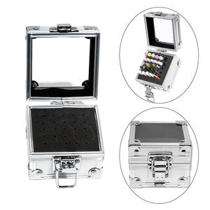 Porte-documents de stockage d'outils d'ongles en acier inoxydable 25 trous support de forets à ongles <span class=keywords><strong>pour</strong></span> salon de manucure - Product Image 4