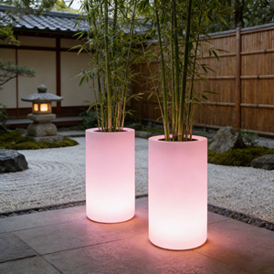 Maceta Moderna Impermeable con Luz LED, Maceta <span class=keywords><strong>Pequeña</strong></span> para Jardín, Hogar, Escritorio, Duradera, Recubierta y Plateada, para Colgar en <span class=keywords><strong>Casa</strong></span> - Product Image 3