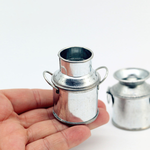 All'ingrosso metallo simulazione retrò <span class=keywords><strong>in</strong></span> miniatura latte latte piccola pentola secchio per la casa delle bambole accessori - Product Image 4