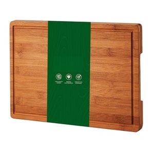 Tabla de Cortar Extra Grande y Gruesa de Bambú Carbonizado, Reversible, No Tóxica, para Barbacoa, Frutas y Verduras - Product Image 1