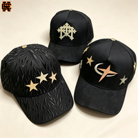 Casquette en daim de la série Metal X CT avec détails brodés et imprimés, chapeau de rue pour hommes, vente en gros