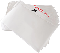 Enveloppes d'expédition en plastique transparent imperméables en gros, pochettes, impression en gravure, sérigraphie, étiquette d'expédition autocollante
