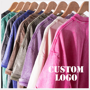 High Quality Washed <strong>T</strong>-<strong>shirt</strong> 100% Cotton Blank <strong>Men's</strong> <strong>T</strong>-<strong>shirts</strong> Heavyweight Oversized <strong>T</strong>-<strong>shirt</strong> Puff Printing Custom <strong>T</strong> <strong>Shirt</strong> - Product Image 1