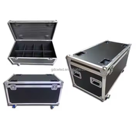 Flight case 8-en-1 pour éclairage de scène, projecteur PAR et projecteur COB