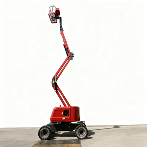 รถเครนยกสูงแบบมีแขนยืดหดได้ ขนาด 9M /11M/ 14M ใช้กันอย่างแพร่หลาย อุปกรณ์ยกของบนที่สูง รถเครนแบบมีแขนยืดหดได้ รถเครนแบบลากจูง - Product Image 3