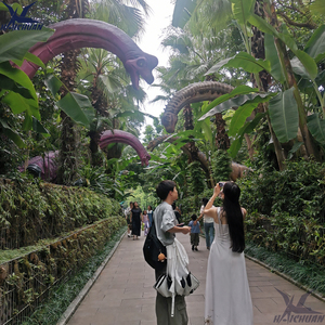 <span class=keywords><strong>Dinosaure</strong></span> animatronique grandeur nature personnalisable pour parcs à thème et centres commerciaux, construction en métal et silicone, capacité supérieure à 500 kg - Product Image 6