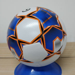 Ballon de football professionnel en cuir PU taille 5 avec logo personnalisé pour l'entraînement et les matchs - Product Image 4