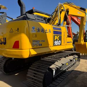 Meilleur prix pour une excavatrice d'occasion Komatsu PC160 de 16 tonnes, excavatrice d'occasion de taille moyenne avec moteur d'origine EPA - Product Image 3