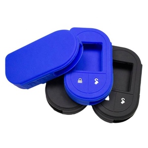 Cover in Silicone SKM per Chiave <span class=keywords><strong>Auto</strong></span> con Telecomando <span class=keywords><strong>Viper</strong></span> 7351V 7752V 7756V, Custodia Protettiva Pieghevole Leggera per Telecomando LCD a 2 Vie - Product Image 5