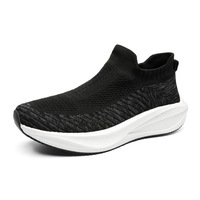 Nouvelles chaussures de course Fly-Knit respirantes, chaussures de sport pour hommes, chaussures décontractées légères à enfiler, chaussures de marche confortables pour hommes, baskets confortables