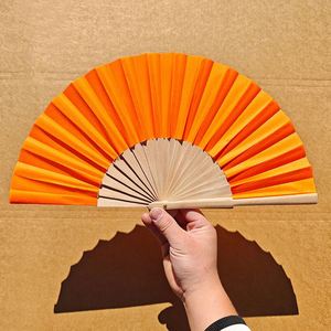 Custom Printed Fabric Foldable Wooden <b>Handheld</b> <b>Fan</b> Eco-Friendly Bamboo with Painted Technique for Summer and Parties - Product Image 6