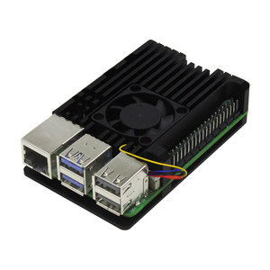 <span class=keywords><strong>Raspberry</strong></span> <span class=keywords><strong>Pi</strong></span> <span class=keywords><strong>4</strong></span> Modell B Dual-Lüfter Aluminiumlegierung Wärmeableitungs-Schutzgehäuse - Product Image 5