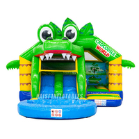 Château gonflable géant pour enfants sur le thème des pompiers avec toboggan, pour usage commercial, idéal pour les événements