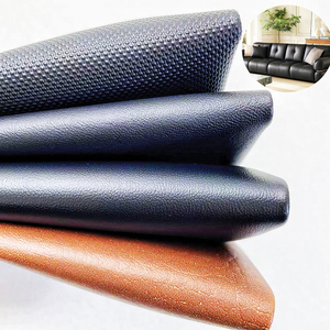 Tela de cuero sintético de PVC a precio de fábrica para muebles e interiores para sofás/asientos - Product Image 3