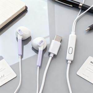 Casque <span class=keywords><strong>filaire</strong></span> Kiki-534 à thème dessin animé avec connecteur Type-C, pochette de rangement incluse, câble de 1,2 mètre, entièrement compatible - Product Image 6