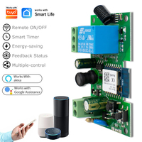Module d'interrupteur sans fil WiFi 1 canal compatible Tuya Smart, récepteur RF 85-250V, relais 10A, fonctionne avec Alexa Google Home