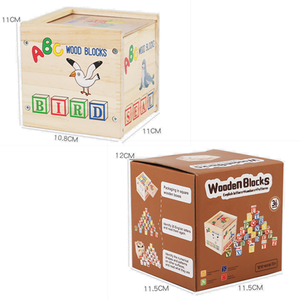 6 in1 Bộ abc chữ tự làm đồ chơi bằng gỗ khối xây dựng học tập nhận dạng hình dạng động vật nhận thức juguetes cho trẻ em trẻ em - Product Image 6