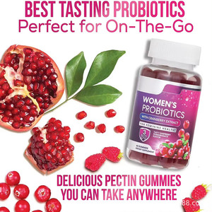 Gomitas Probióticas Veganas para la Digestión de Mujeres, Marca Privada SUNI, con Arándanos - Product Image 3