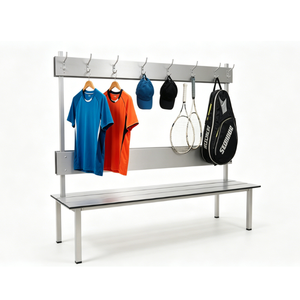 <span class=keywords><strong>Appendiabiti</strong></span> Moderno in Ferro Resistente <span class=keywords><strong>con</strong></span> 6 Ganci e 1 Ripiano, Impermeabile e Antiruggine, da Parete per Soggiorno o Hotel - Product Image 4