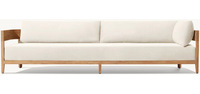 Mondform Große Terrasse Schnitt Moderne Teak Möbel U-Form Gebogene Outdoor Massivholz Sofa Set
