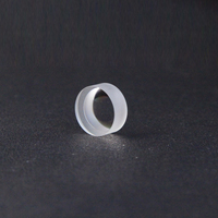 Lentille optique convexe-concave positive en verre K9 à aberration sphérique minimisée avec revêtement antireflet BBAR