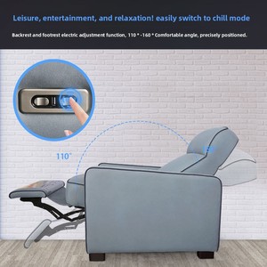 Fabricant de canapé de cinéma à domicile haut de gamme en tissu moderne pour club privé Villa visionnage de salle de cinéma audiovisuel - Product Image 3