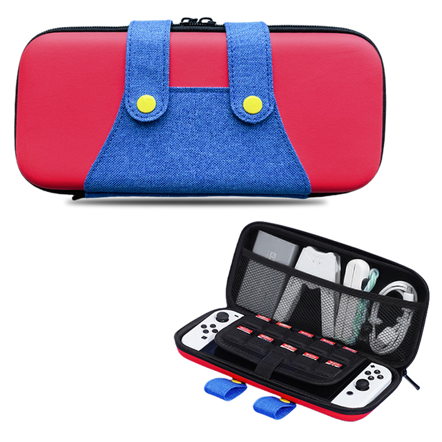 Handheld Switch Game Protective Case Zipper Convenient EVA Storage Bag Accessory Pouch Hard Shell Accessory Bag for Portable