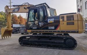 Excavadora de cadenas usada Caterpillar 320D 320C de 20 toneladas con bomba PLC y rodamientos en venta - Product Image 4