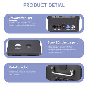 600W Machine à étincelles froides Machine de feux d'artifice froids de <span class=keywords><strong>mariage</strong></span> pour fête Disco Show 360 accessoires de cabine <span class=keywords><strong>photo</strong></span> - Product Image 4