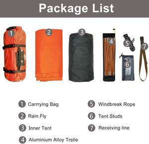 Tienda de Campaña Portátil Woqi para Senderismo y Campamento, Tienda de Playa Tipo Domo para Dos Personas, Impermeable - Product Image 5