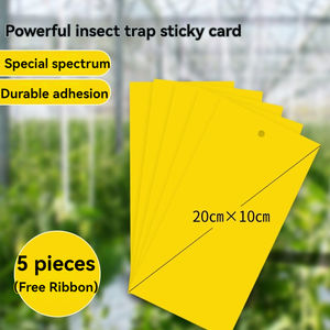 Lanpai LP-5042 10*20cm Trappola per Insetti Volanti a Doppia Faccia con Forte Adesione, Gel Giallo, Ecologica e Usa e Getta - Product Image 1