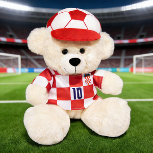 UYEAH Oso de Peluche Personalizado, Muñeco de Peluche con Logotipo de Empresa Impreso, Ropa Personalizada para Zona de Fans, Uniforme de Fútbol Personalizado, Juguetes de Peluche de Oso - Product Image 2