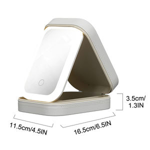 उच्च श्रेणी के डेस्कटॉप कॉस्मेटिक बॉक्स पोर्टेबल लक्जरी मेकअप ब्यूटी केस गहने के साथ गहने यात्रा केस - Product Image 6