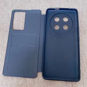 K114 la funda abatible <span class=keywords><strong>Fibra</strong></span> de carbono Diseño empresarial TPU a prueba de golpes La funda del teléfono más vendida es adecuada para usar con teléfonos Realme - Product Image 1