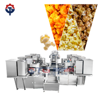 Máquina comercial para hacer palomitas de maíz Equipo de caramelizador industrial Popper de chocolate de caramelo completamente automático Certificado CE
