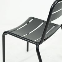 Chaise bistro industrielle moderne en fer pour jardin extérieur patio restaurant salle à manger chambre à coucher-meubles empilables en acier