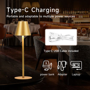 Drahtlose wiederauf ladbare Touch-Lampe-Modernes 3-Farben-dimmbares LED-Nachtlicht, tragbare Nachttisch-Schreibtisch lampe für Schlafzimmer dekor - Product Image 4