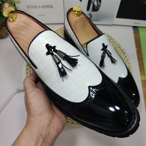 Tassels Loafers Size 14 Wholesale Fashion Gold Color Wedding Use <b>Men</b> <b>Dress</b> Shoes Slip on Loafers - Product Image 2