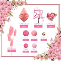 Gold Palmblätter Papier fächer Faux Rose Flower Balls Cake Topper für Geburtstags feier Dekorationen