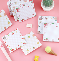 Bloc-notes personnalisé sur mesure, forme personnalisée, impression kawaii, bloc-notes mignon à imprimé de fruits, notes adhésives, bloc-notes personnalisé 3D