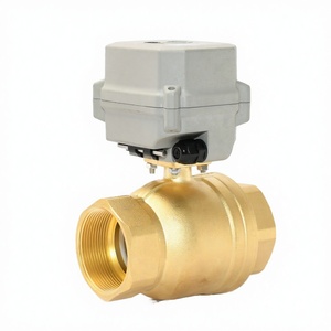 Vanne à boisseau sphérique en laiton 2 voies DN50 2 pouces normalement fermée motorisée pour le contrôle de l'eau, personnalisable - Product Image 2