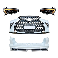 Kit de carrosserie avec phares LED pour Toyota 4Runner 2010-2020, style Lexus, pare-chocs avant, calandre, ensemble de conversion complet