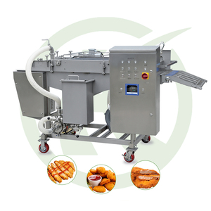 Pépites de poulet personnalisées à haut rendement Boules de crevettes et hamburgers Machine d'enrobage continu de viande - Product Image 4