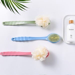 Long <b>Handled</b> Soft Bristled Bath Brush For Scrubbing And Bathing Plastic Body Exfoliating Tool With Handle - Product Image 2