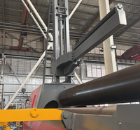 Machine à plier les tôles d'acier hydraulique à 4 rouleaux, machine à rouler les métaux CNC W12- 25*2500MM
