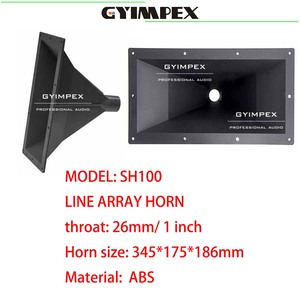 Trompe de diffusion ABS 345*175*186mm, gaine d'ondes pour haut-parleur aigus de type line array, avec goulot de 1 pouce - Product Image 2