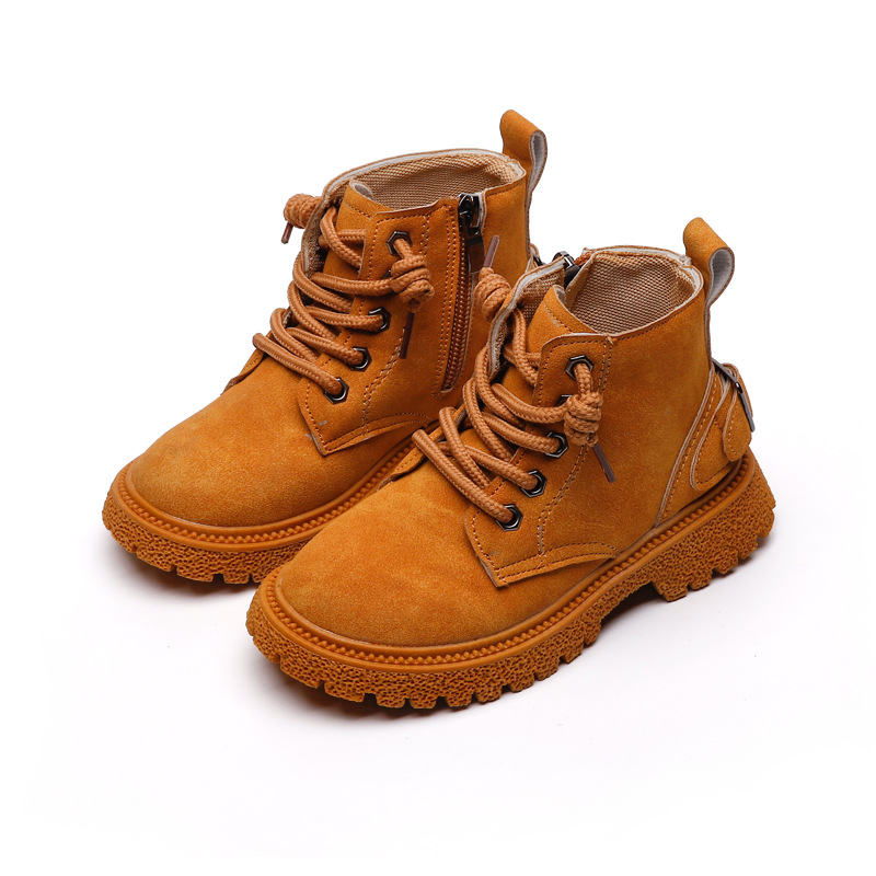 Shangzhou OEM Sepatu Танак 2021 осень весна Нескользящие удобные детские сапоги в британском стиле