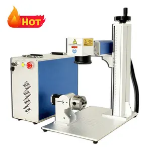 Portable Galvo Mopa Couleur Imprimante Impression 20w 30w 50w Fibra Fiber Laser Marquage Graveur Gravure Machine Métal Plastique