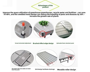 Plateau de culture hydroponique F140 Searea DIY pour semis, 3x3, 2x3, 2x4, 2x8, 4x8, en ABS non revêtu, pour culture en serre - Product Image 5