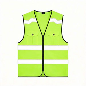 Chaleco de Seguridad con Logotipo Personalizado, Diseño con Tiras Reflectantes, Impermeable y Resistente al Desgaste, Ideal para Trabajo al Aire Libre - Product Image 1